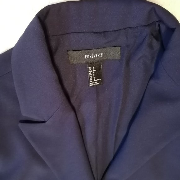 Forever 21, navy blue double-breasted blazer - Picture 2 of 13